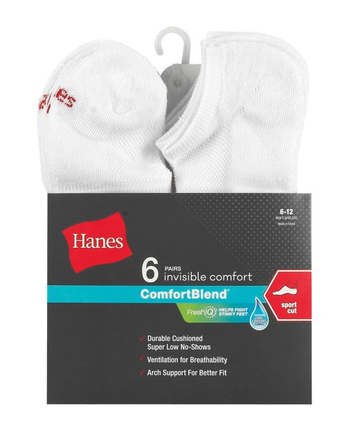 Men's FreshIQ™ ComfortBlend® Sport Cut Socks 6-Pack