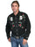 Scully Western Big Men's Polyester L/S Big Skull Rosees Western Shirt P-771X