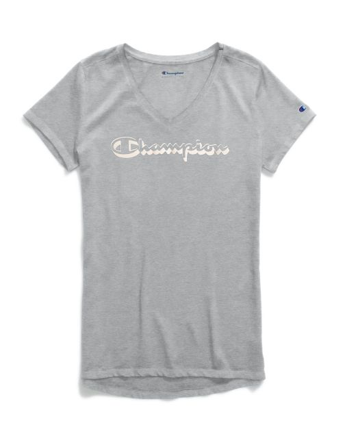 Women's Authentic Wash V-Neck Tee, Shadow Logo