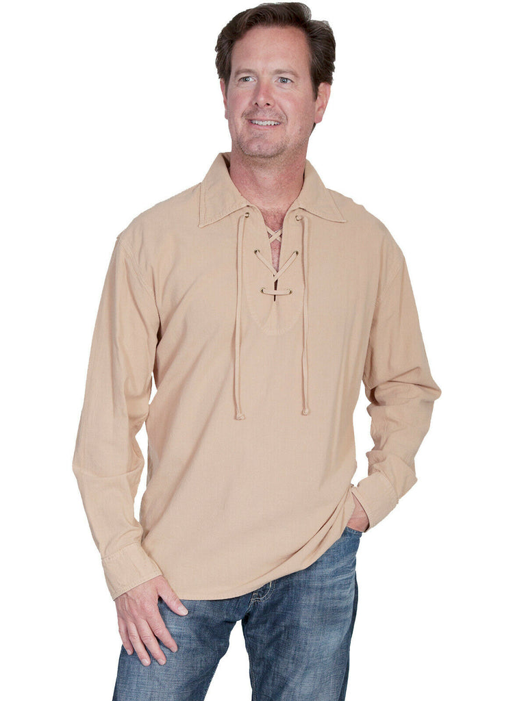 Cantina by Scully Men's Scully Cantina Lace Up Front Shirt CM8