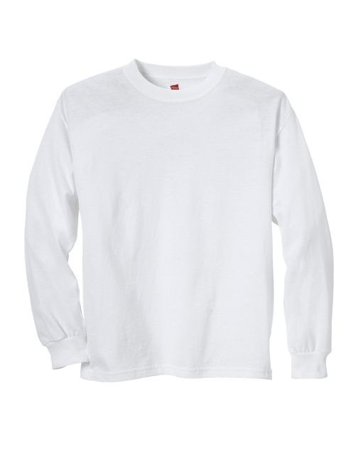 Hanes Youth ComfortSoft® TAGLESS® Long-Sleeve T-Shirt 5546