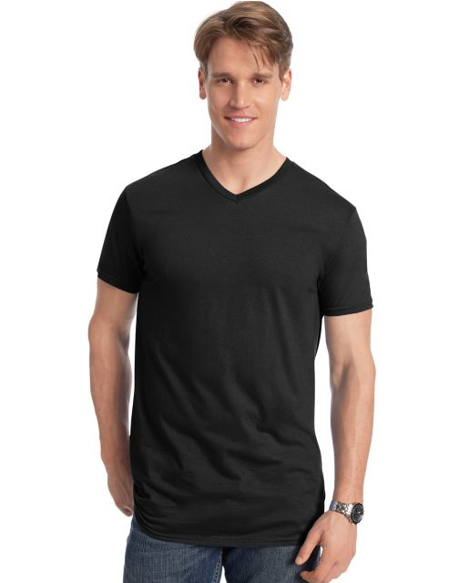 Hanes Men's Nano-T V-Neck T-Shirt 498V