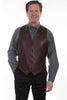 Scully Men's Ostrich Lambskin Western Vest 607