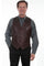 Scully Men's Ostrich Lambskin Western Vest 607