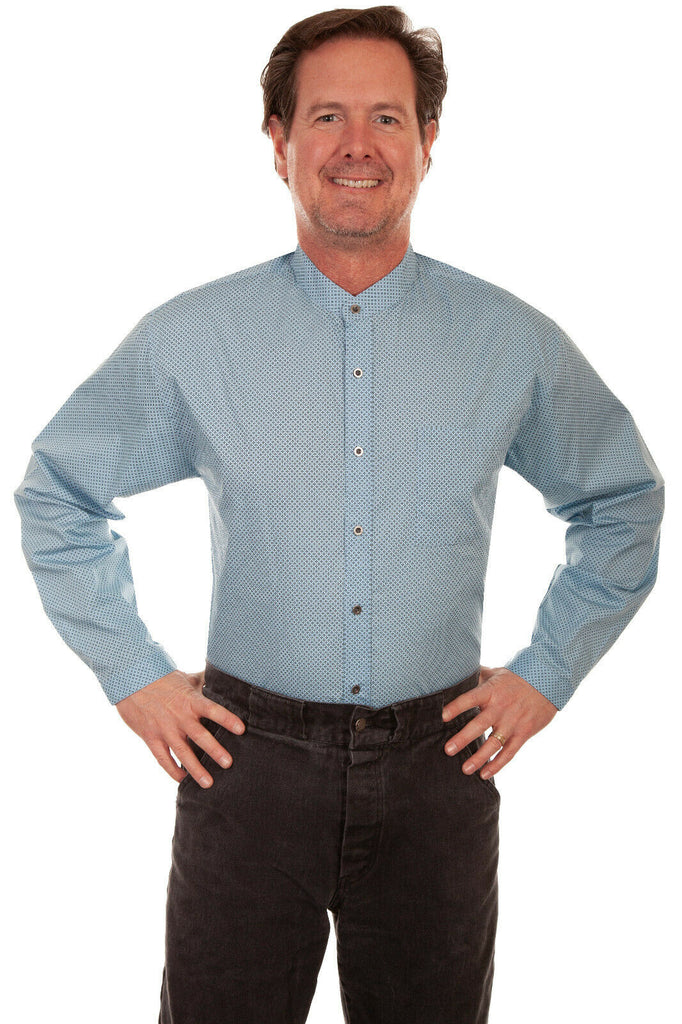 Scully Men's Cotton Print Shirt 3X-4X RW302X
