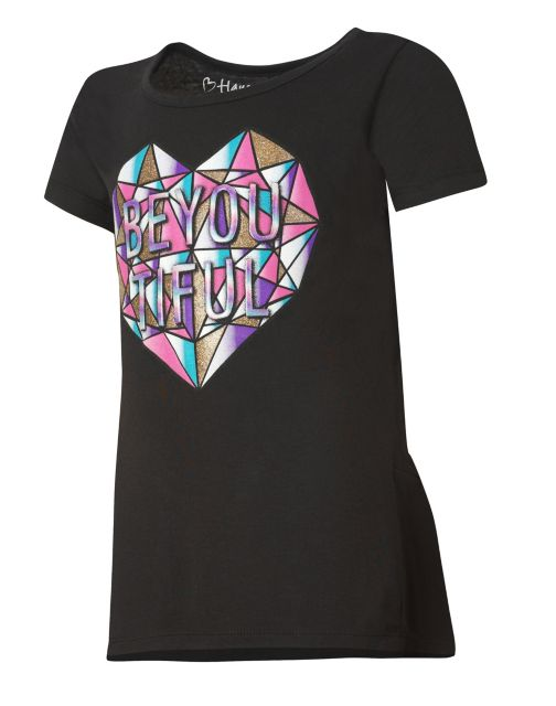 Hanes Girls' Mystical Beast Peplum Tee HNK295