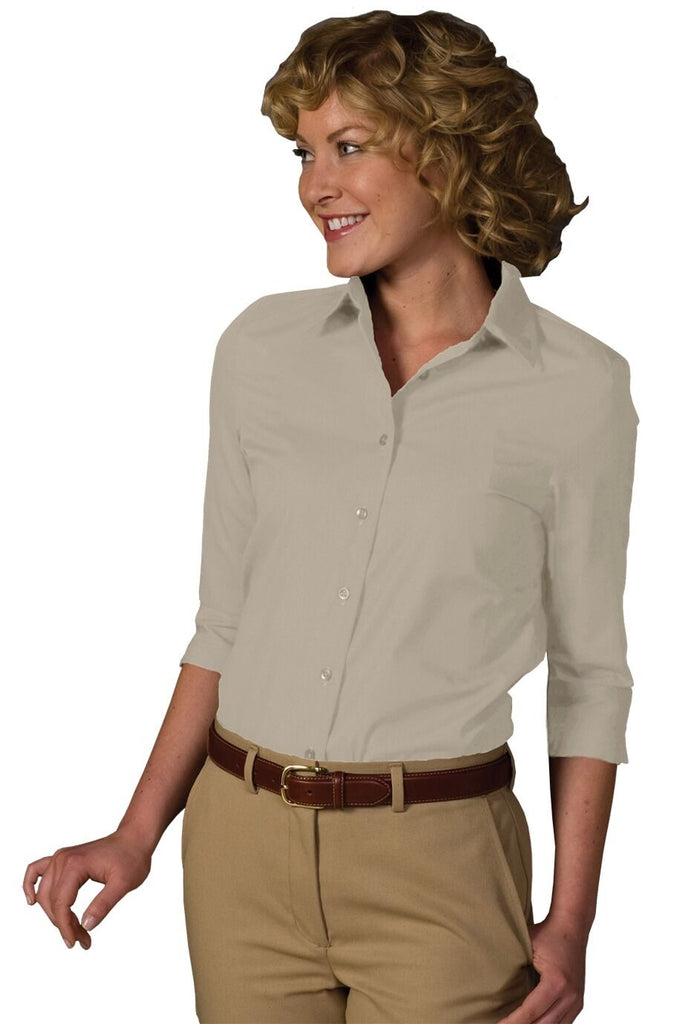 Poplin 3/4 Sleeve Blouse 5037