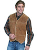 Scully Leather Men's Suede Hunting Vest Faux Fur 82