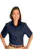 Cotton + Twill Short Sleeve Blouse 5740