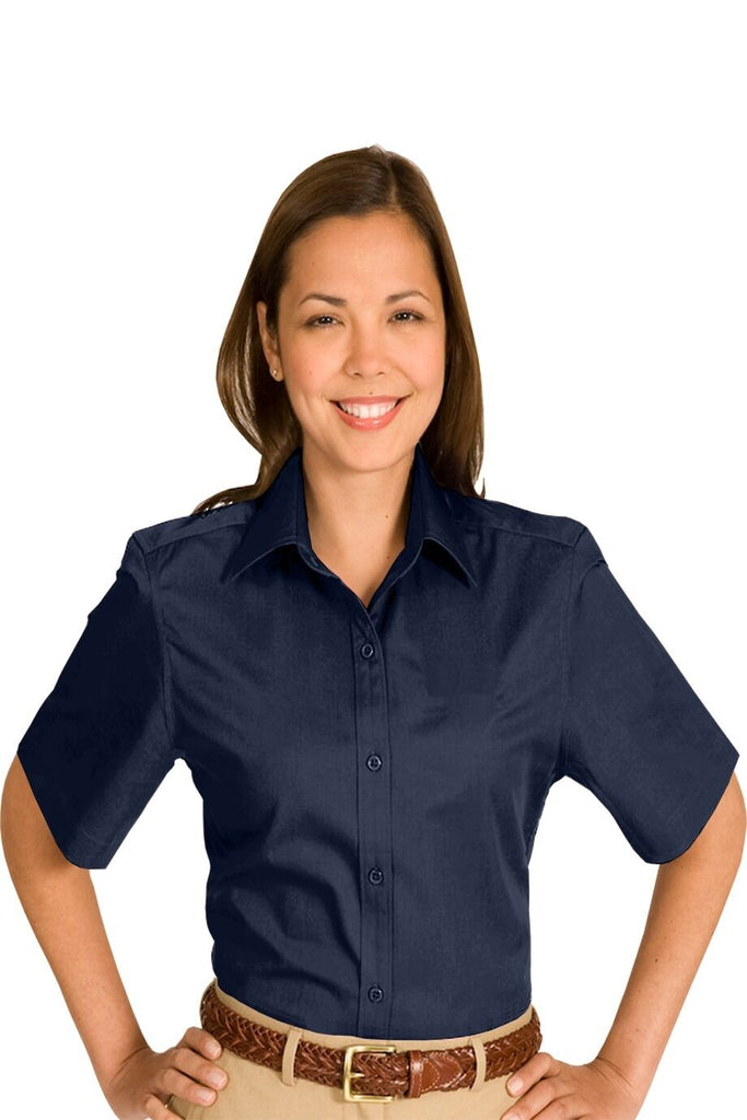 Cotton + Twill Short Sleeve Blouse 5740
