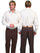 Scully Men's Western Poly Blend Front Zip Solid Trouser Pants P-708