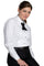 Ladies Tuxedo Shirt 1/4 Pleat 5393