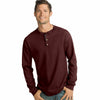 Hanes Men's Beefy-T Long-Sleeve Henley O5719