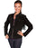Scully Leather Women's Fringe Lace Sleeves Studded Boar Suede Jacket L658