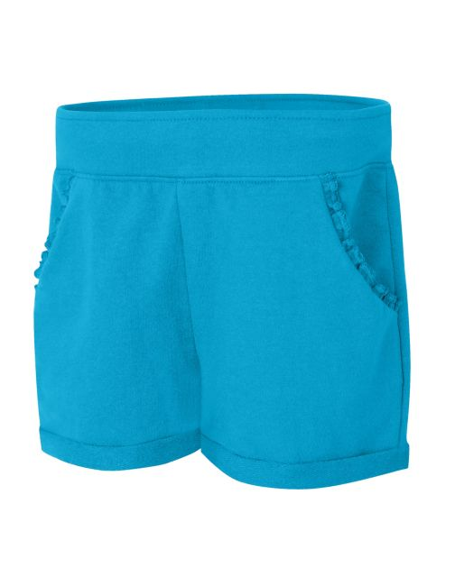 Hanes Girls' Ruffle Pocket Short OK263