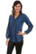Scully Women's Cotton Split Neck Long Sleeve Blouse HC471