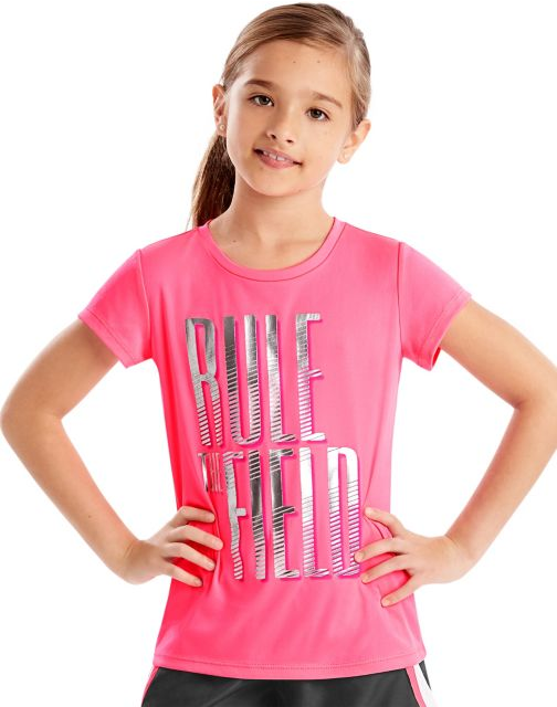 Hanes Sport™ Girls' Speed Dash Performance Tee OK327