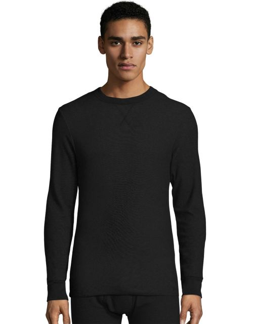 Hanes Men's Raschel Thermal Crewneck 121101