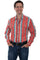 Scully Big Men's Long Sleeve Southwest Stripe Shirt PS-243X
