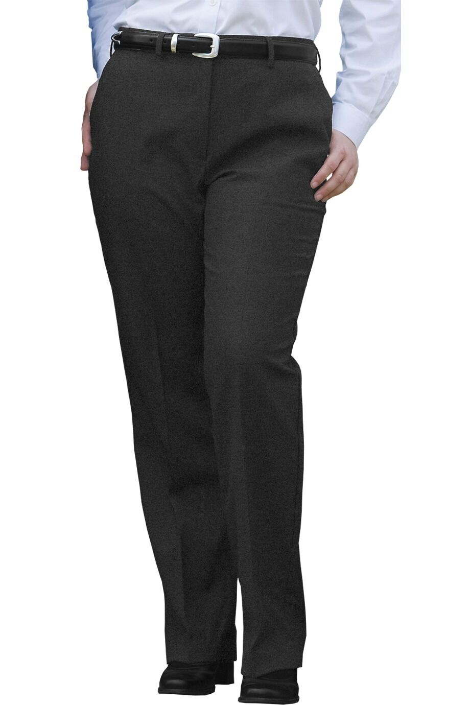 Women's Wool Blend Flat Front Dress Pant 8783