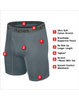 Men's Comfort Flex Fit® Ultra Soft Cotton Stretch Long Leg Boxer Briefs 4-Pack