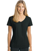 Hanes Women's Slub Jersey Shirred V-Neck O9253