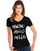 Hanes Women's Hello Hello Hello Short-Sleeve V-Neck Graphic Tee GT9337 Y07648