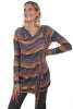 Scully Women's Multi-Color Crossover Sweater HC520