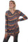 Scully Women's Multi-Color Crossover Sweater HC520