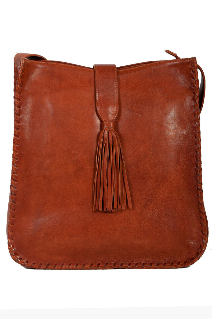 Scully Leather Whip Stitch Handbag B179