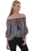 Scully Women's Viscose Rope Tie Tunic HC399