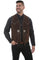 Scully Men's Expresso Suede Handlaced Concho Vest 1014