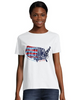 Women's Americana Map Graphic Tee