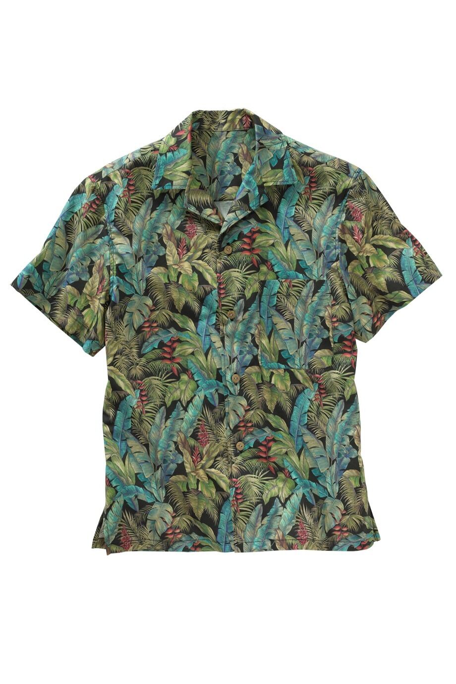 Tropical Leaf Camp Shirt Unisex 1032