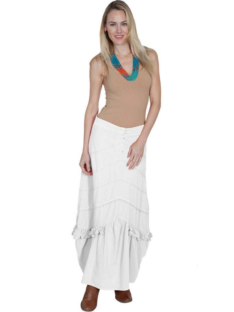Scully Women's Button Front Panel Skirt PSL-159