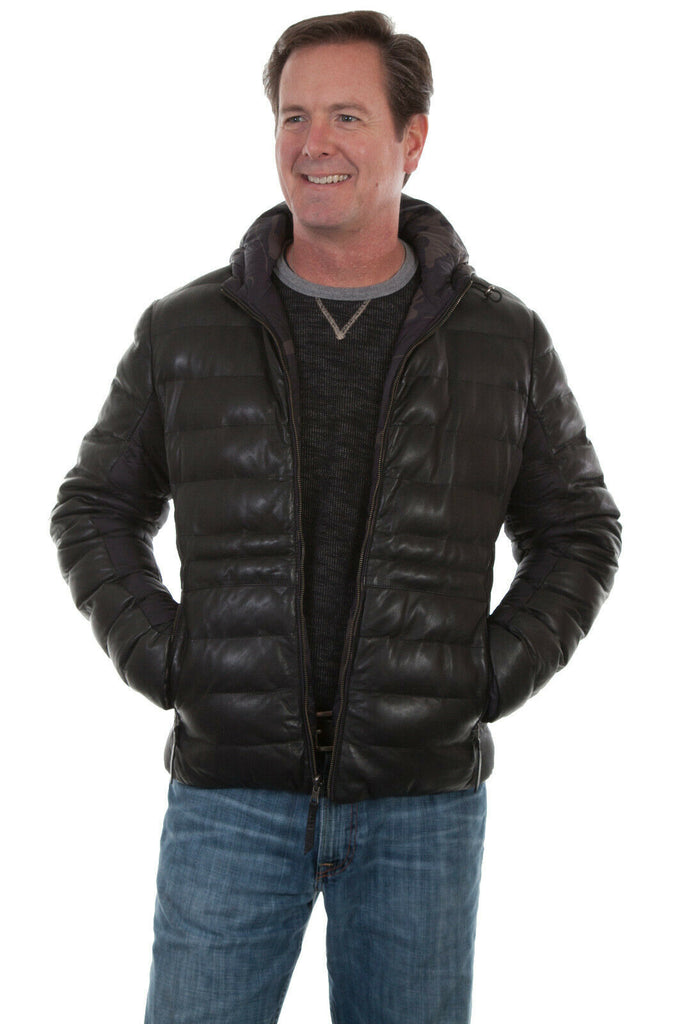 Scully Men's Leather Reversible Ribbed Jacket 1017