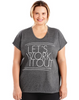 Just My Size Active Dolman Sleeve Graphic Tee OJ358