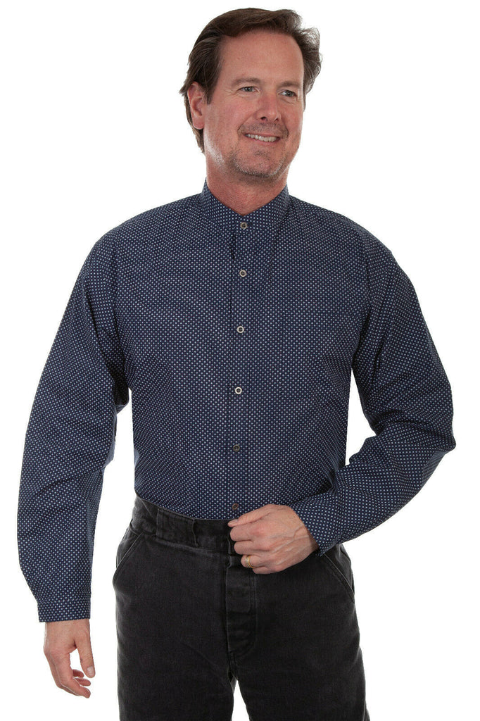 Scully Men's Cotton Print Shirt 3X-4X RW307X