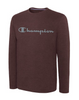 Double Dry® Men's Heather Long-Sleeve Tee, Script Logo