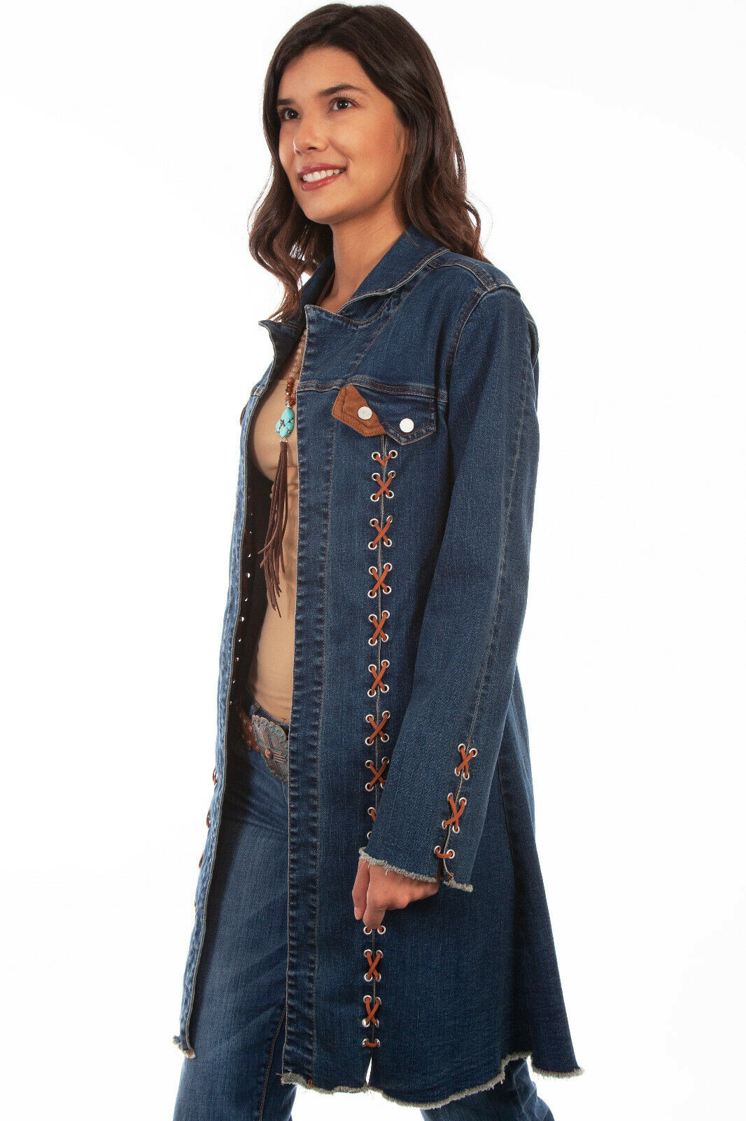 Scully Women's Long Denim Jacket HC640