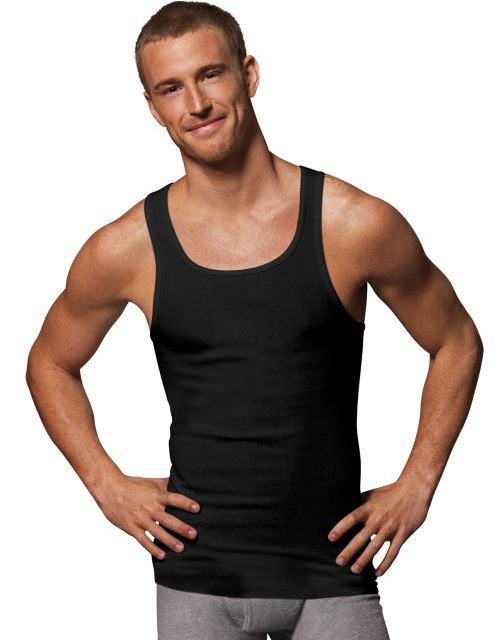 Classics Men's TAGLESS® ComfortSoft® Dyed A-Shirt 4-Pack
