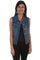 Scully Women's Denim Cotton Blend Button Vest HC469
