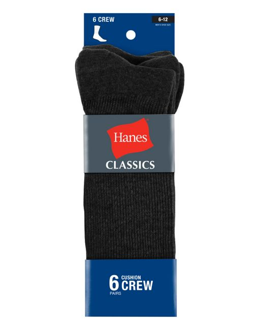 Hanes Ultimate Men's ComfortSoft® Crew Socks 6-Pack CL85