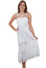 Scully Womens White 100% Cotton Front Pocket Sleeveless Dress PSL-236