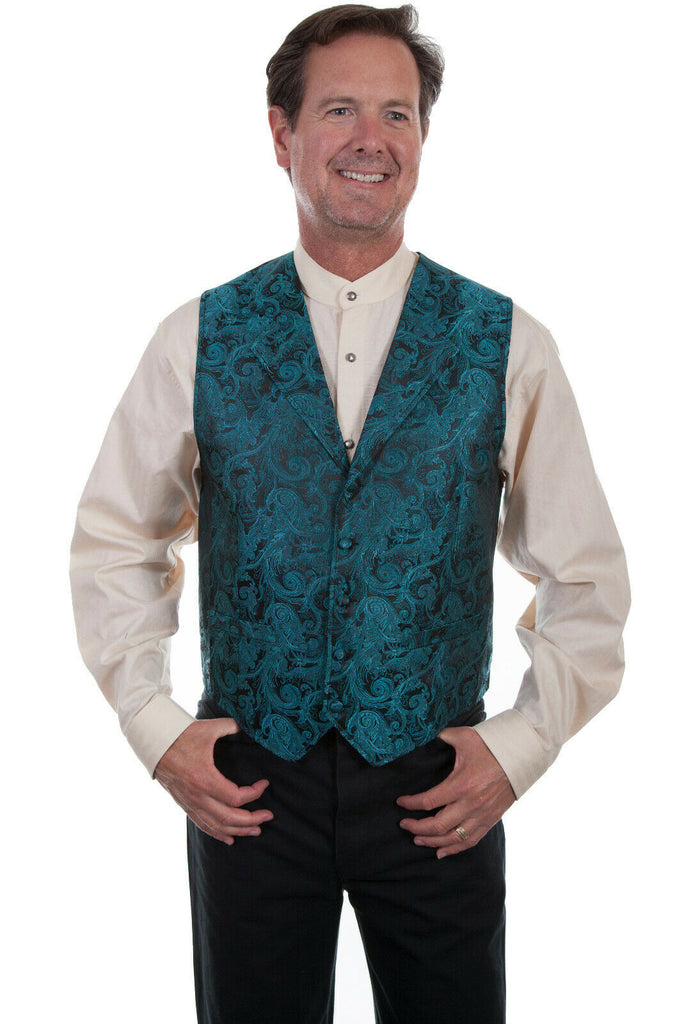 Scully Men's Scroll Vest 3X-4X RW288X