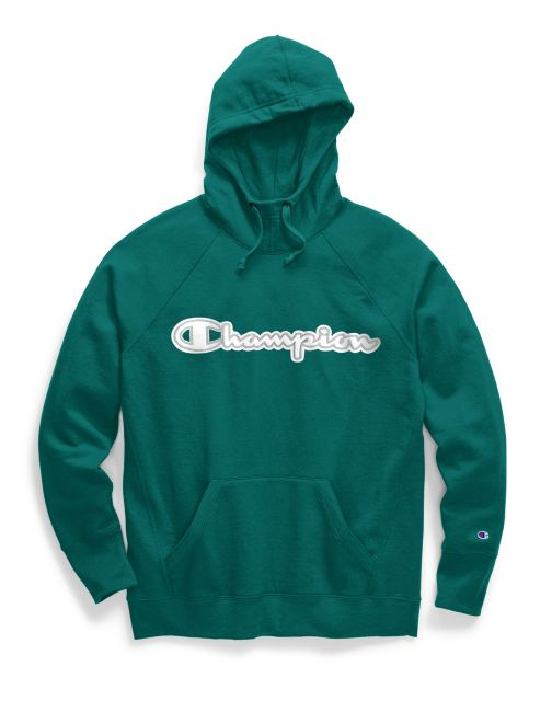 Champion Women's Powerblend® Fleece Pullover Hoodie Logo GF934 Y07970