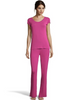 Maidenform Flutter Sleeve Tee & Rib Pants Set MFS8832