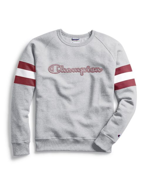 Men's Powerblend® Colorblock Crew, Outline Logo