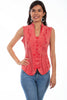 Cantina by Scully Scully Cantina Sleeveless Blouse with Band Collar PSL-059