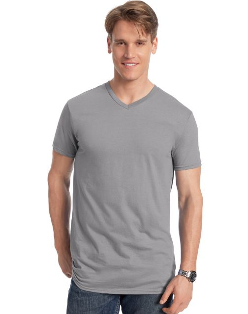 Hanes Men's Nano-T V-Neck T-Shirt 498V